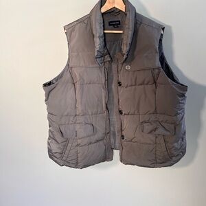 Lands' End Women's Gray‎ Puffer Vest size 24w-26w